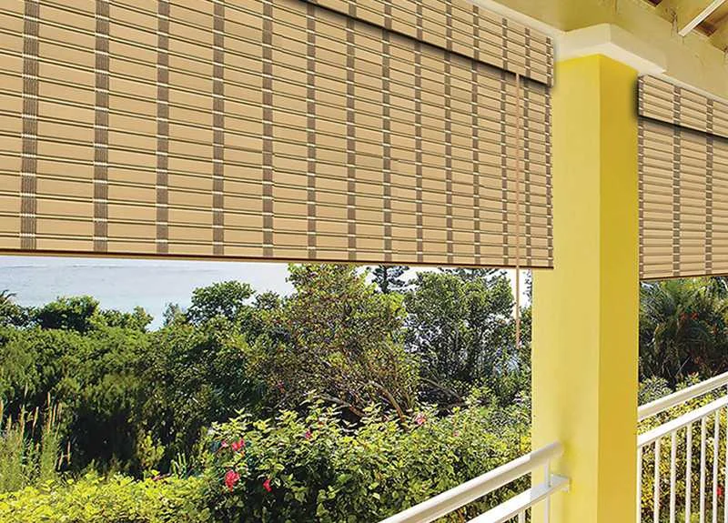 Exterior and interior PVC blinds